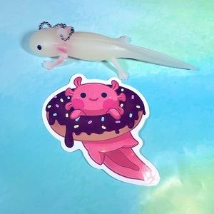 SPRINKLES Axolotl Crazy Trending WaterProof Single Decor Accent Sticker